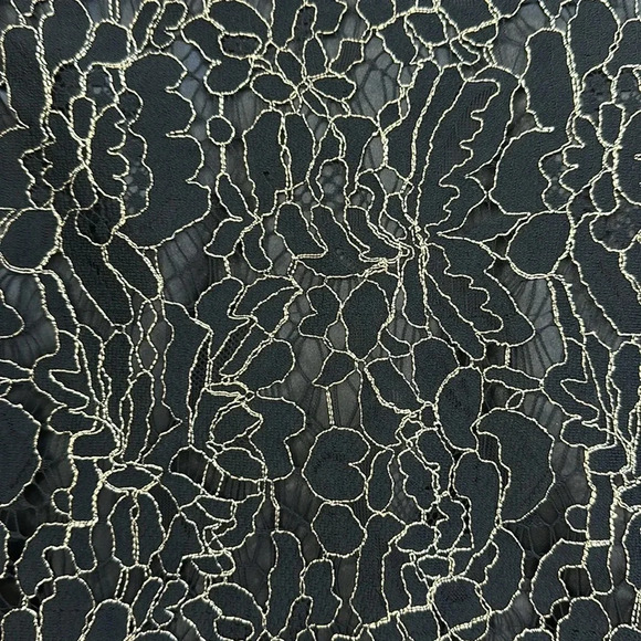 Chelsea 28 Mini Dress Metallic Lace Overlay Navy Peacoat Women’s XL Nordstrom - Picture 3 of 9